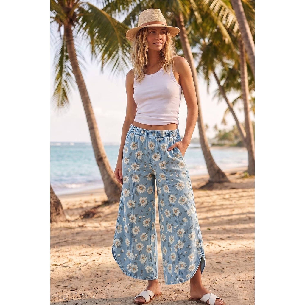 Tulip Washed Camo Relaxed Fit Jean