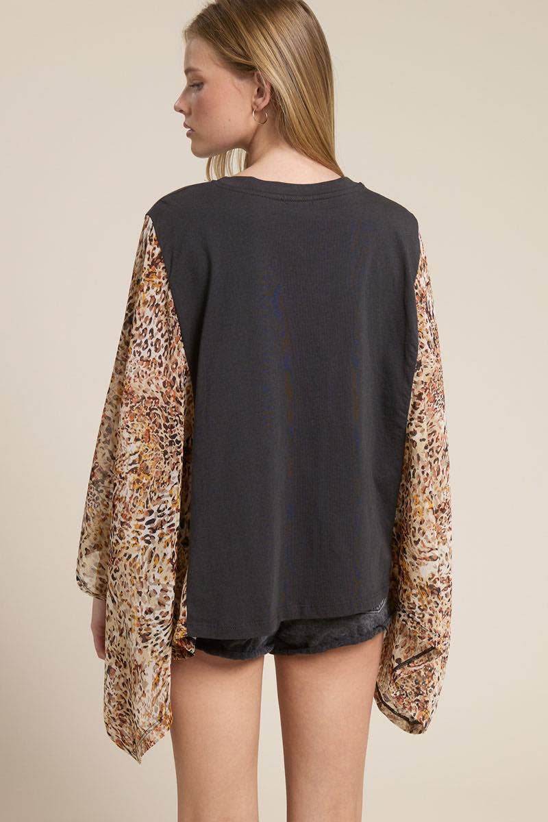 Vintage Horse Artwork Graphic Kantha Top