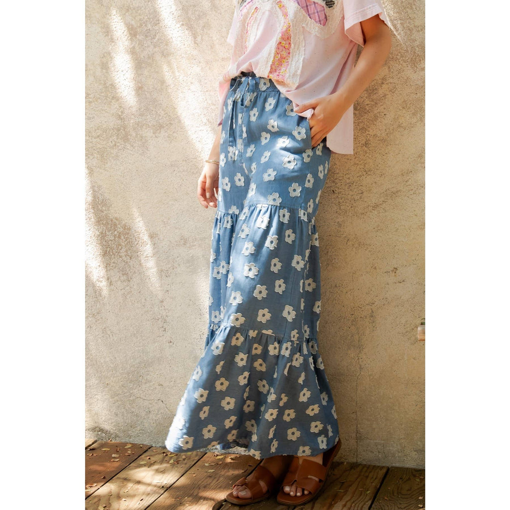 DAISY MEADOW TIERED  WIDE-LEG PANT (SP8423)