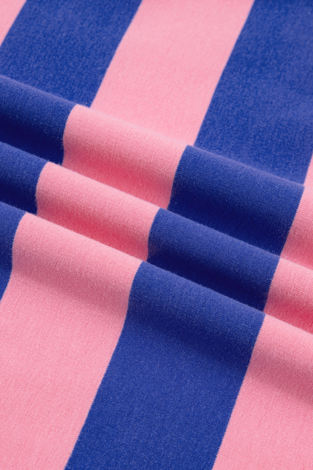 Rose Stripe Colorblock Mock Neck Relaxed Sweatshirt