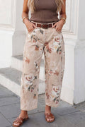 Retro Rose Floral Shift Jeans | 4-16