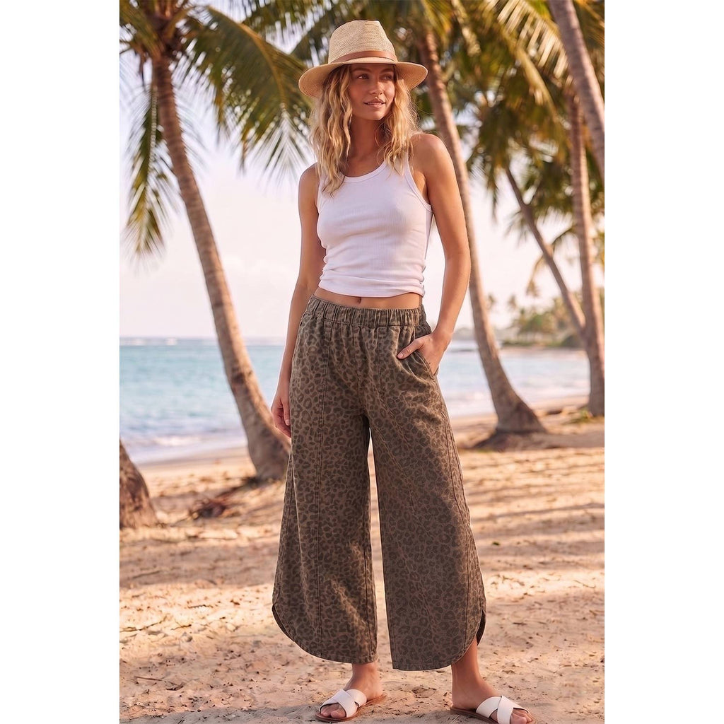 Tulip Washed Camo Relaxed Fit Jean