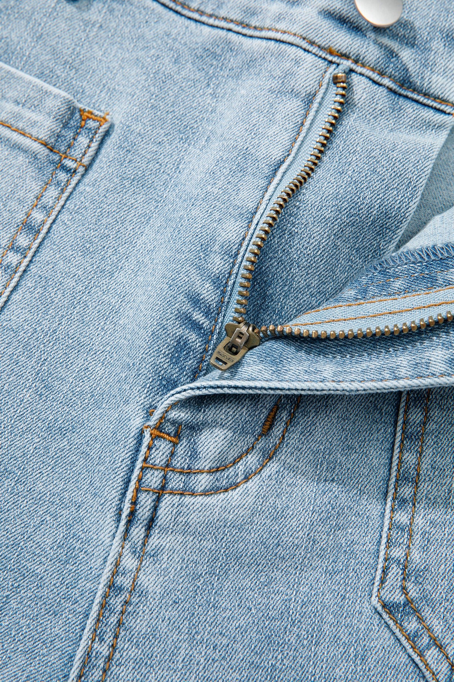 Beau Blue Solid Full-Length Regular Pocket Detail Wholesale Denim Jeans