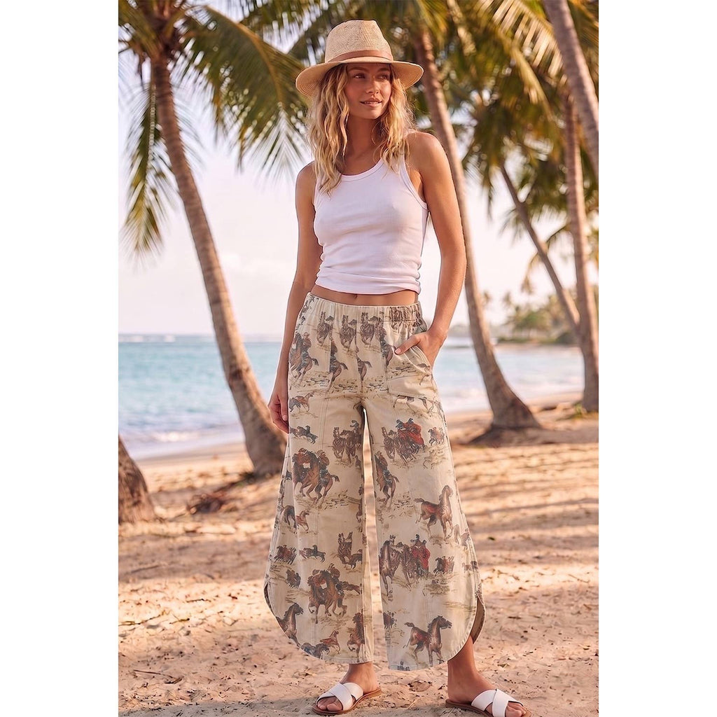 Tulip Washed Camo Relaxed Fit Jean