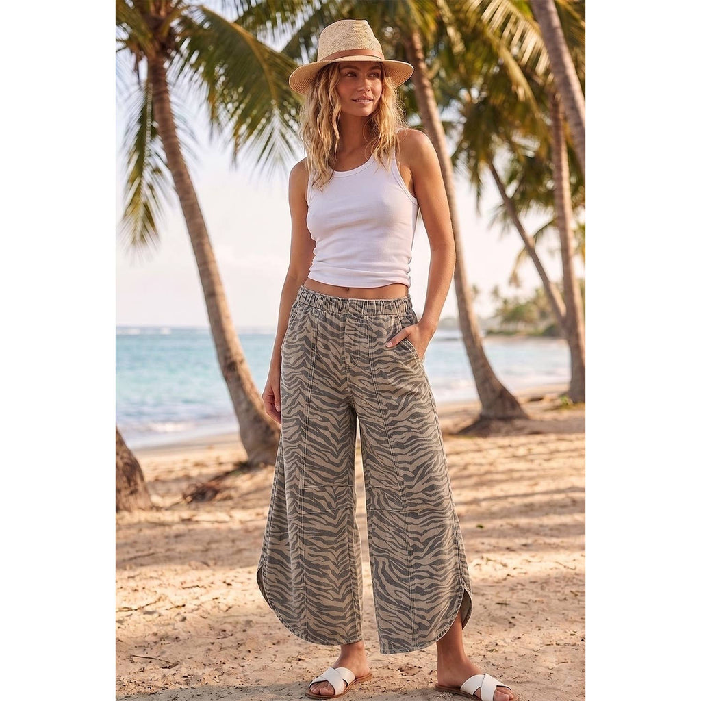 Tulip Washed Camo Relaxed Fit Jean