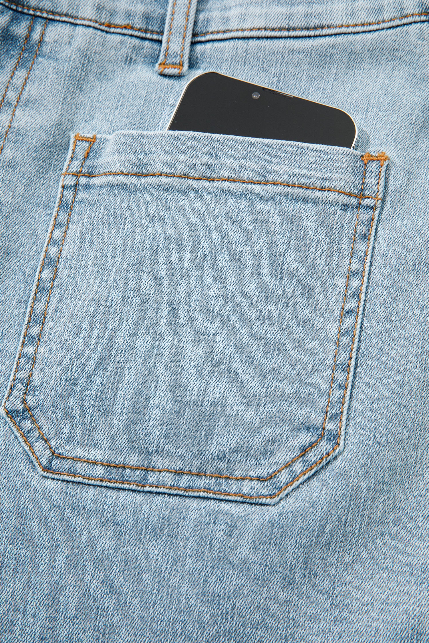 Beau Blue Solid Full-Length Regular Pocket Detail Wholesale Denim Jeans