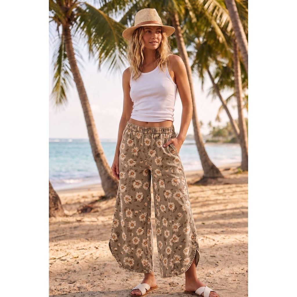 Tulip Washed Camo Relaxed Fit Jean