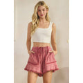 SUNSET WASHED FRAY SHORTS (SH7067-A)