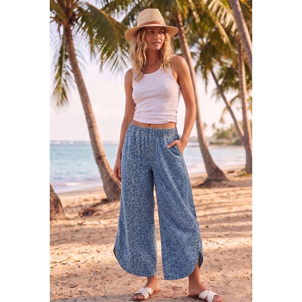 Tulip Washed Camo Relaxed Fit Jean