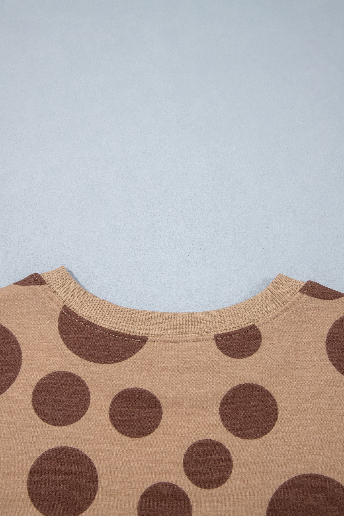 White Polka Dot Long Sleeve Top Drawstring Relaxed Pants Set
