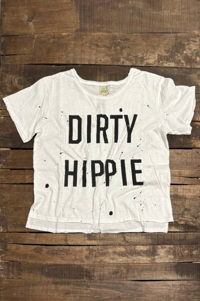 Jaded Gypsy Dirty Hippie Tee - Parchment