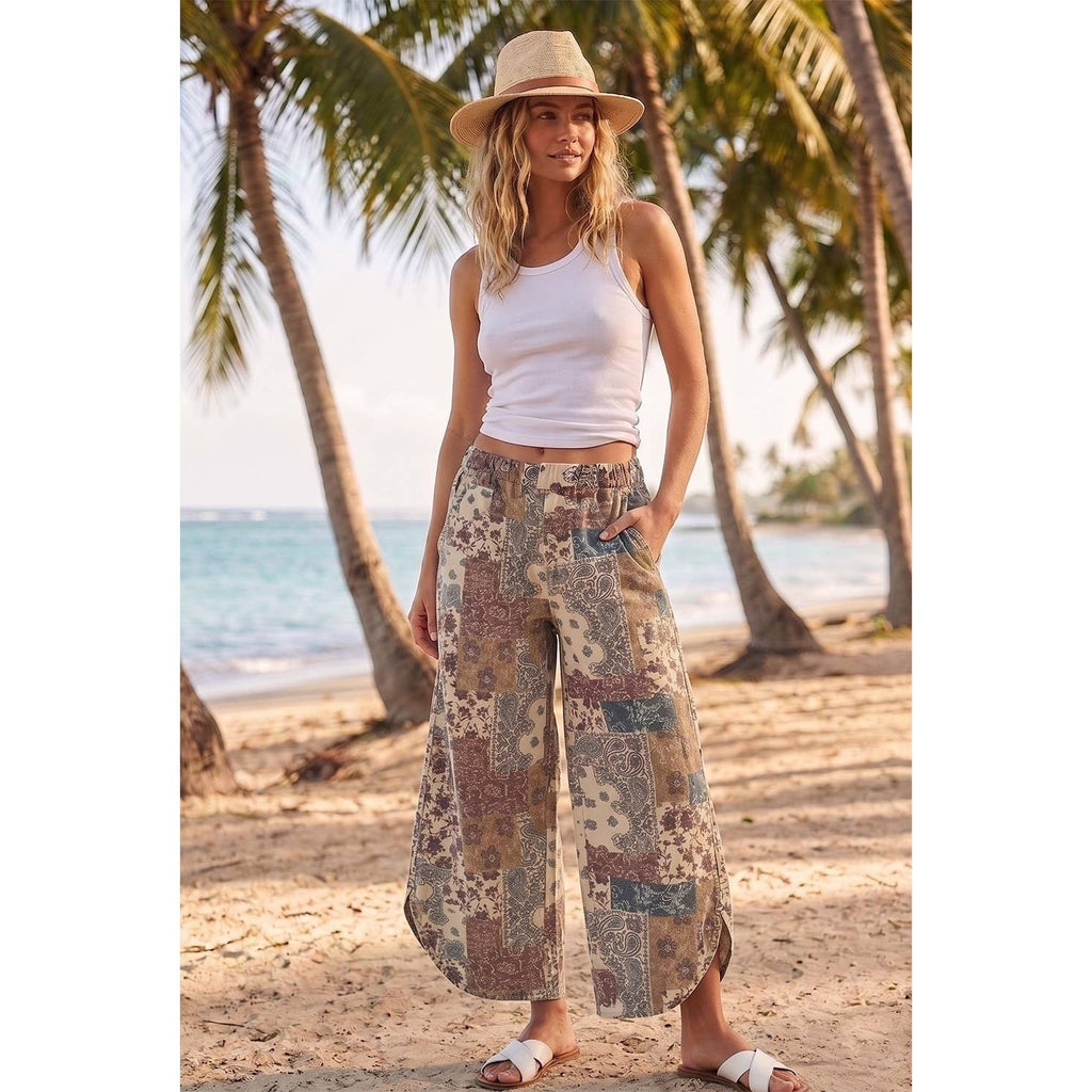 Tulip Washed Camo Relaxed Fit Jean
