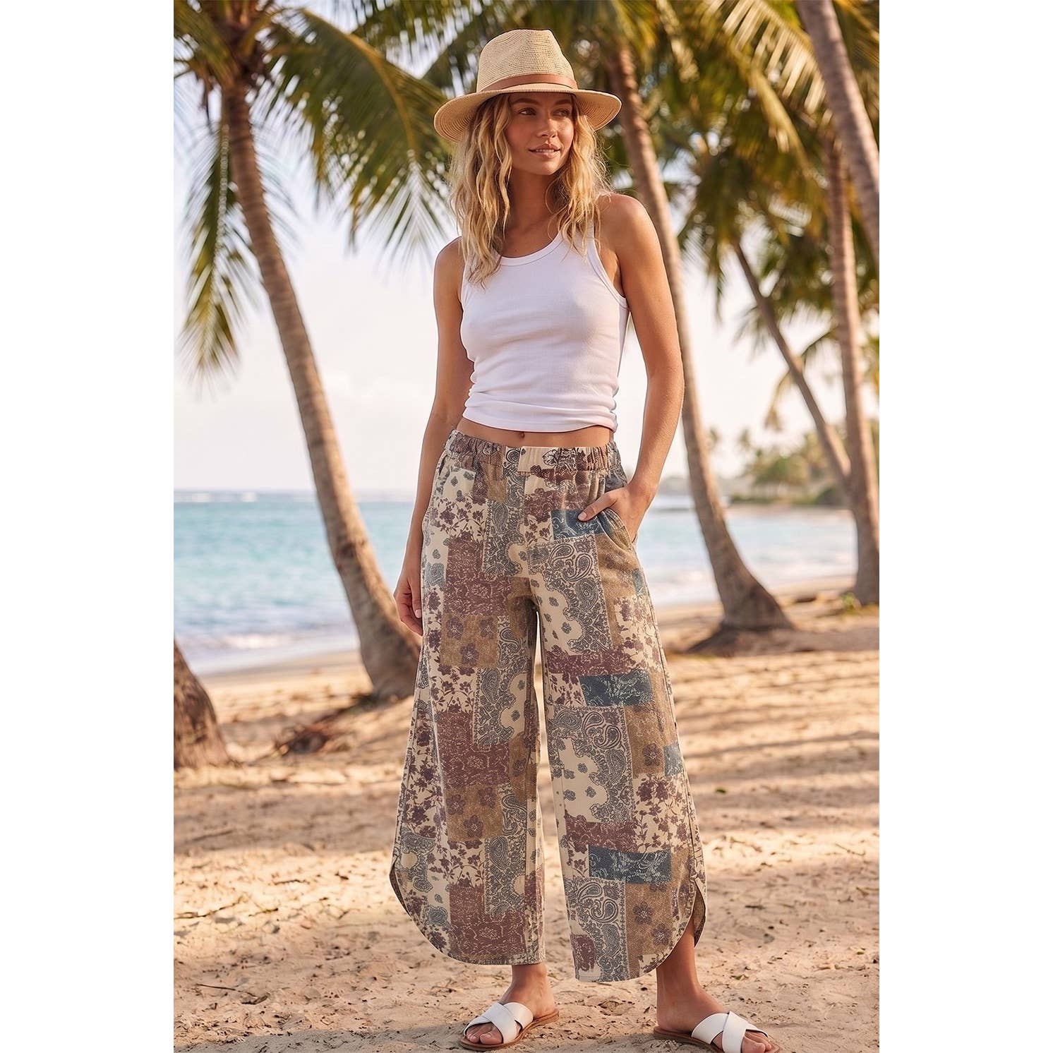 Tulip Washed Camo Relaxed Fit Jean