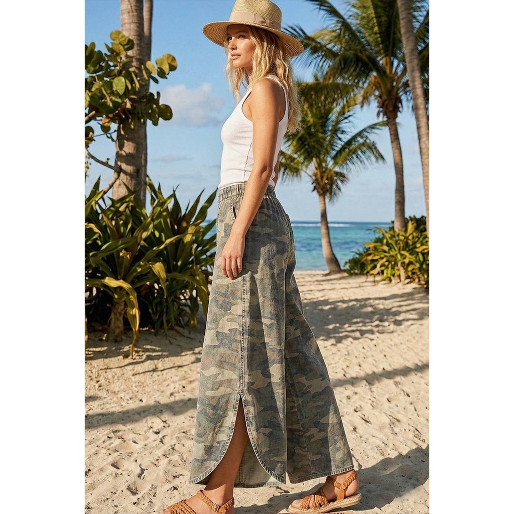 Tulip Washed Camo Relaxed Fit Jean