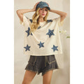 STARLIT DENIM APPLIQUE TEE (ST7762)