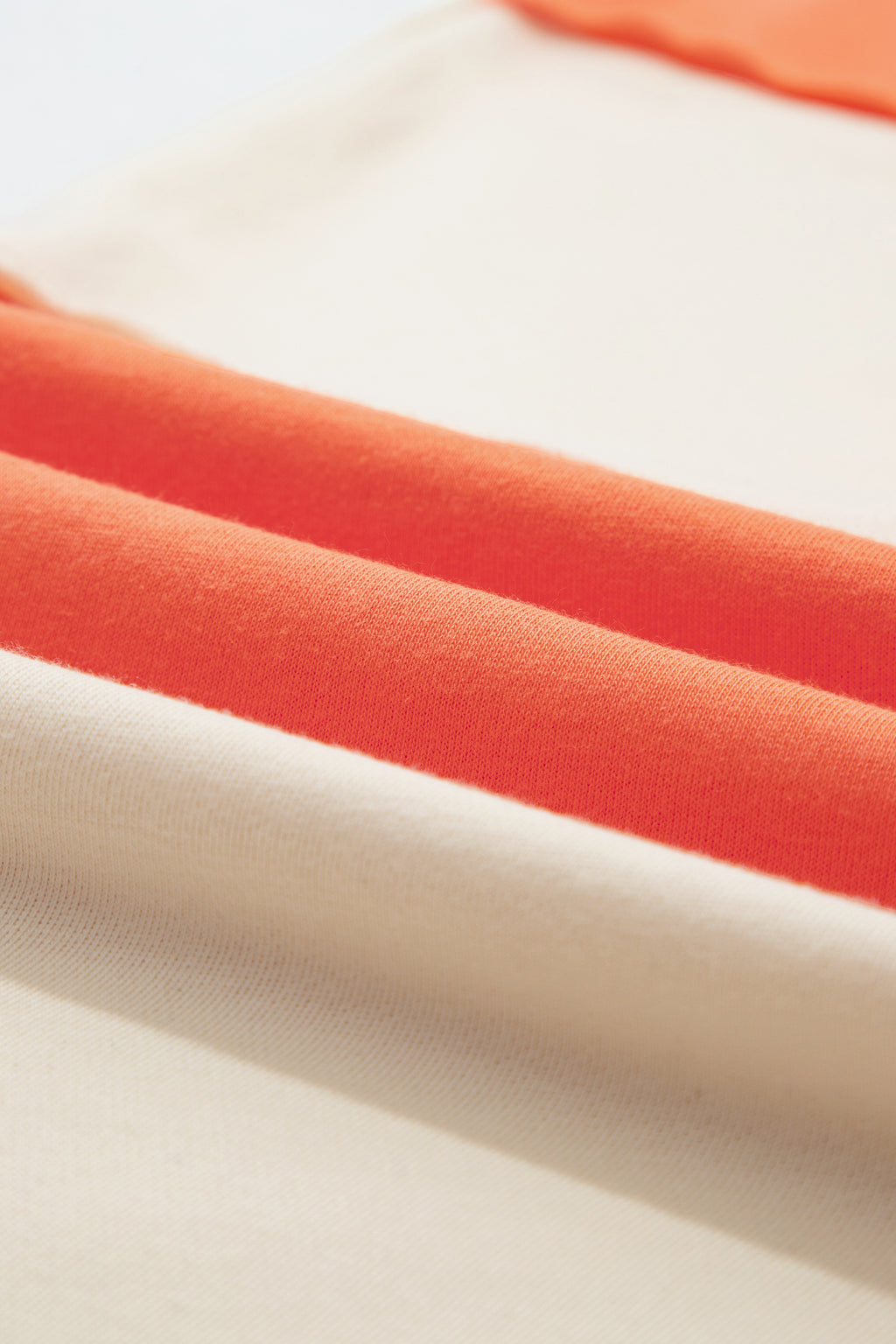 Fiery Red Raw Seam Colorblock Wide Leg Ankle Length Casual Pants