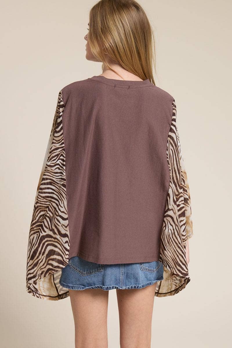 Vintage Horse Artwork Graphic Kantha Top